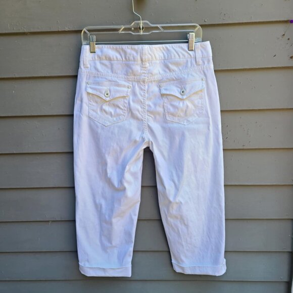 Sonoma Modern Capri White Cuffed Jeans size 6 - Picture 6 of 11